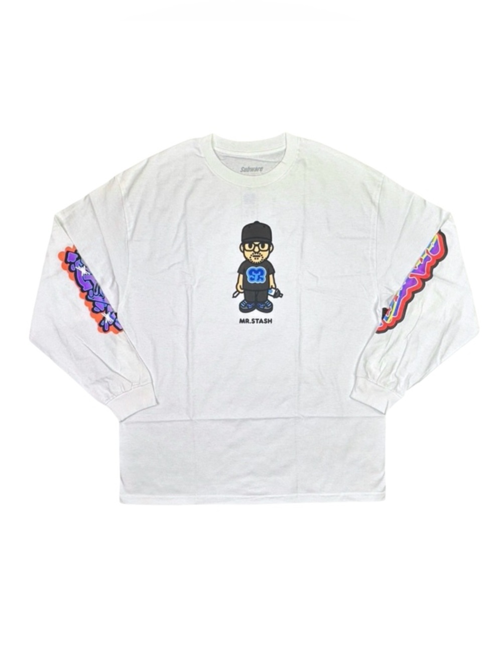Subware / Stash x Mankey 3 Long Sleeve Tee - White - Size XL